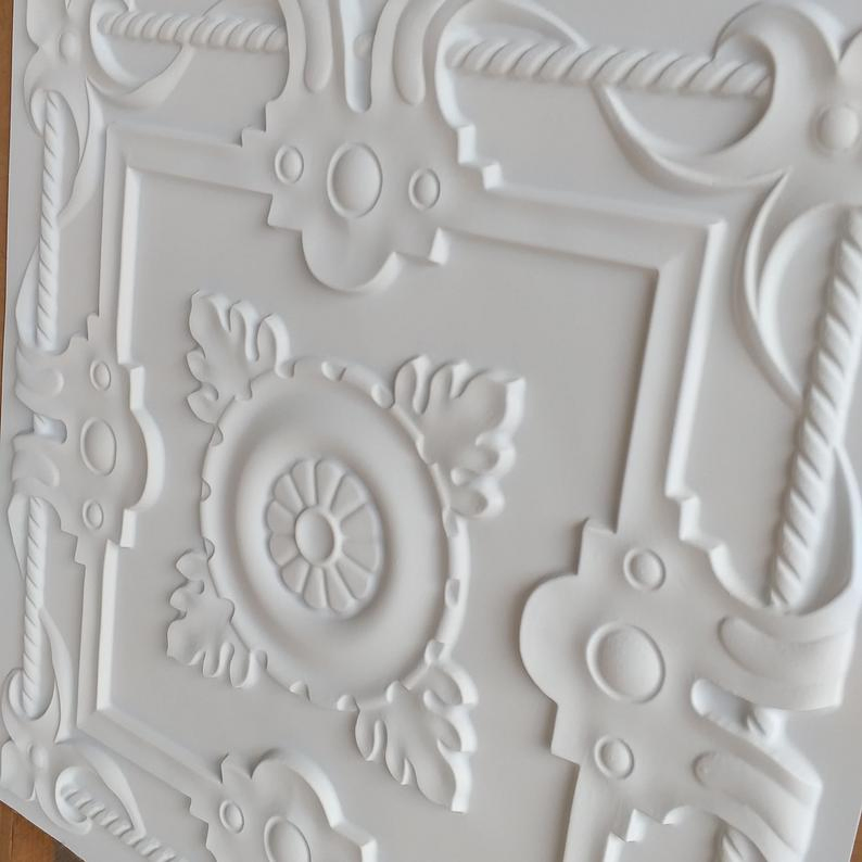 Home Decoration Glue-up 3D PVC Ceiling Tile