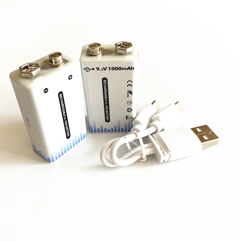 650mAh Battery Li-on 9V USB Rechargeable Lithium Ion Battery