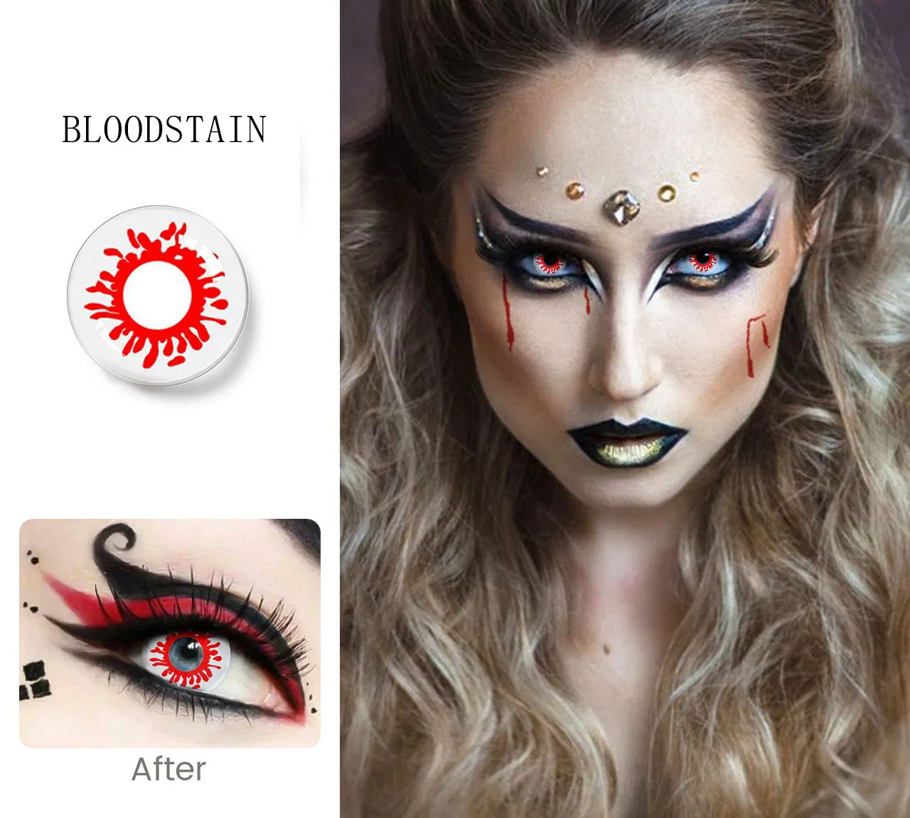Halloween Contacts Cosplay Crazy Hot Selling Crazy Color Design Cosmetic Soft Color Contact Lens