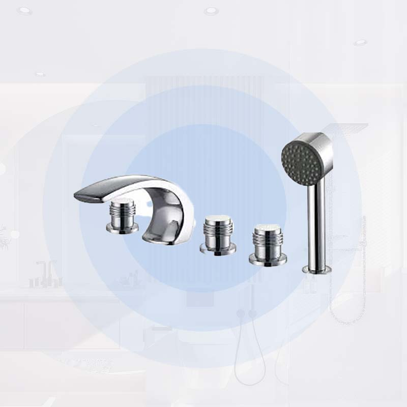 Proway Whirlpool SPA Faucet Hot Tub Mixer Tap Bathtub Faucet Set