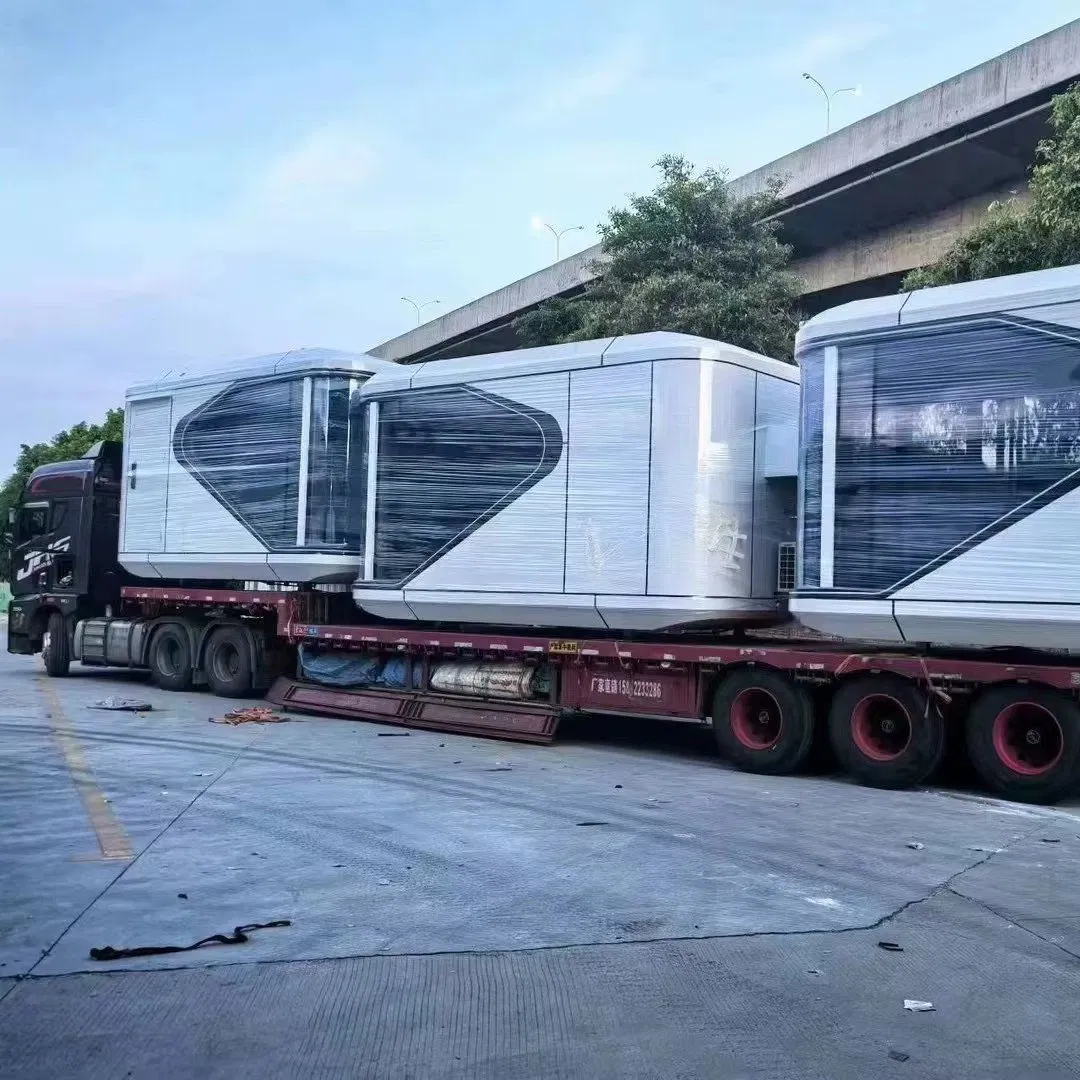 Prefabricated Modern Steel Movable Space Capsule House with Intelligent System