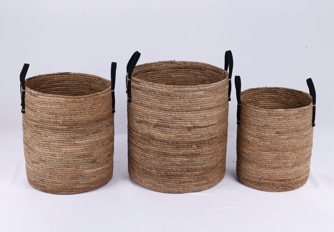 Banana Leaf Storage Basket Handmade Laundry Hamper