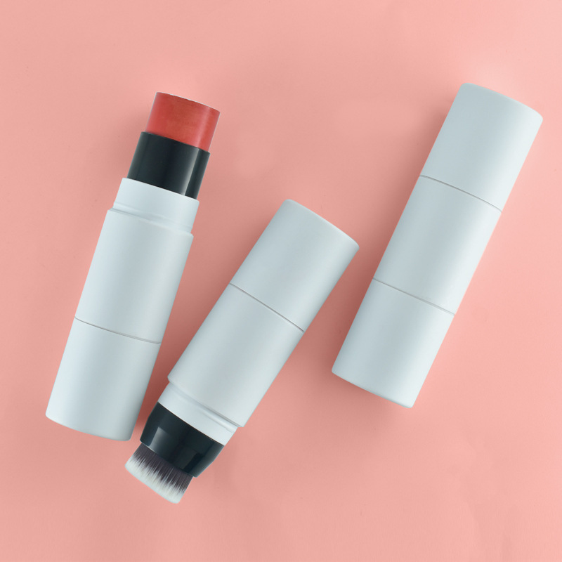 Makeup High Pigment Vegan Blusher Stick with Brush Waterproof Blush Stick