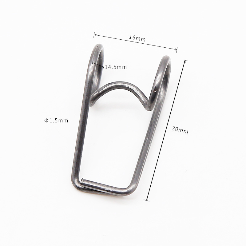 Customized Steel Wire Plastic Clothes Clips Two Laps Torsion Spring for Clothespins