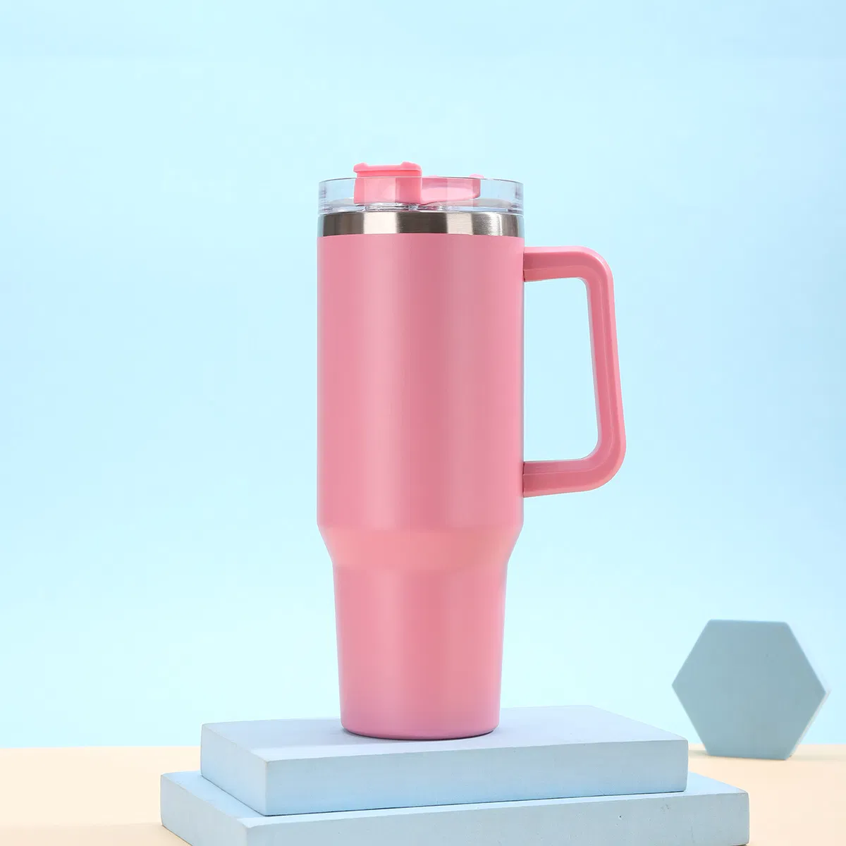 40oz Handle Car Mug Large-Capacity 304 Stainless Steel Vacuum Insulated Tumbler Portable Outdoor Travel Cup