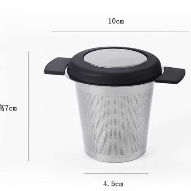 Zihe Kitchen 304 Stainless Steel Tea Strainer Double Handled Separator