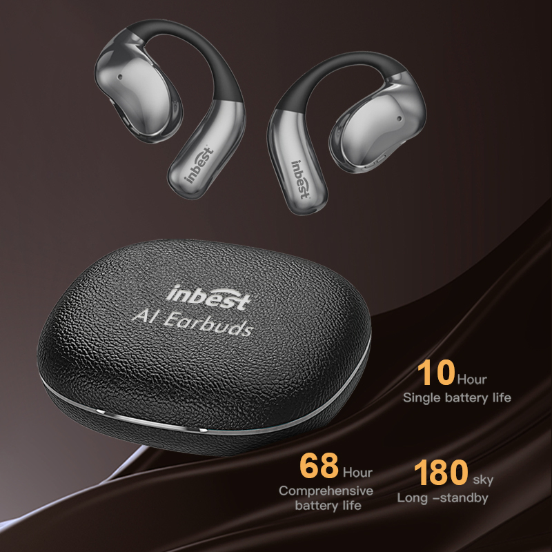 Portable Ai Translator Bluetooth Earbuds Ows Ear Headphones Smart Earphones