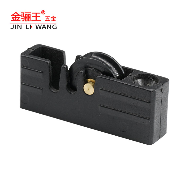 Aluminum Profile Wheel Black Plastic Housing Sliding Window Roller for Window Hardware Fittings