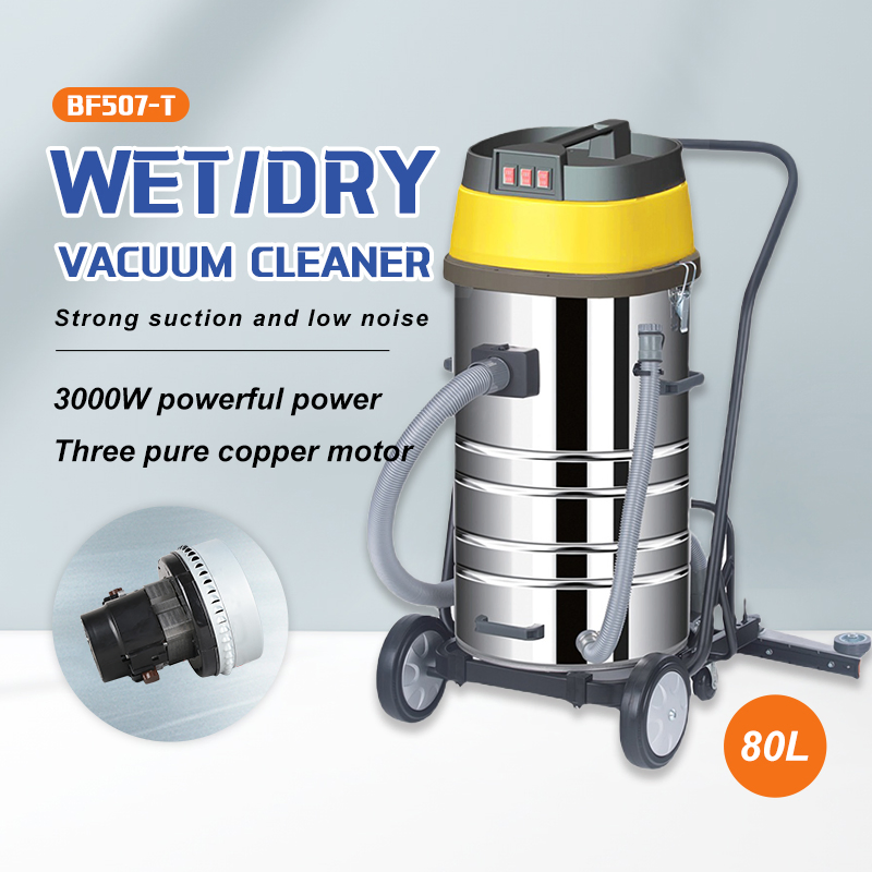 Factory Price Wet/Dry Vacuum Cleaner Machine for Garage with 80L Capacity