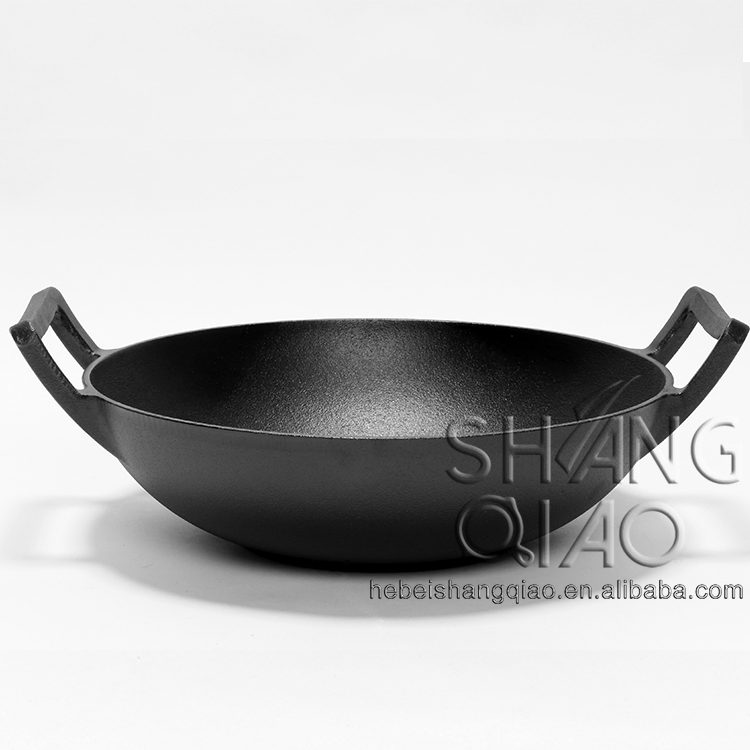 Чугунный вок с предварительной прокалкой