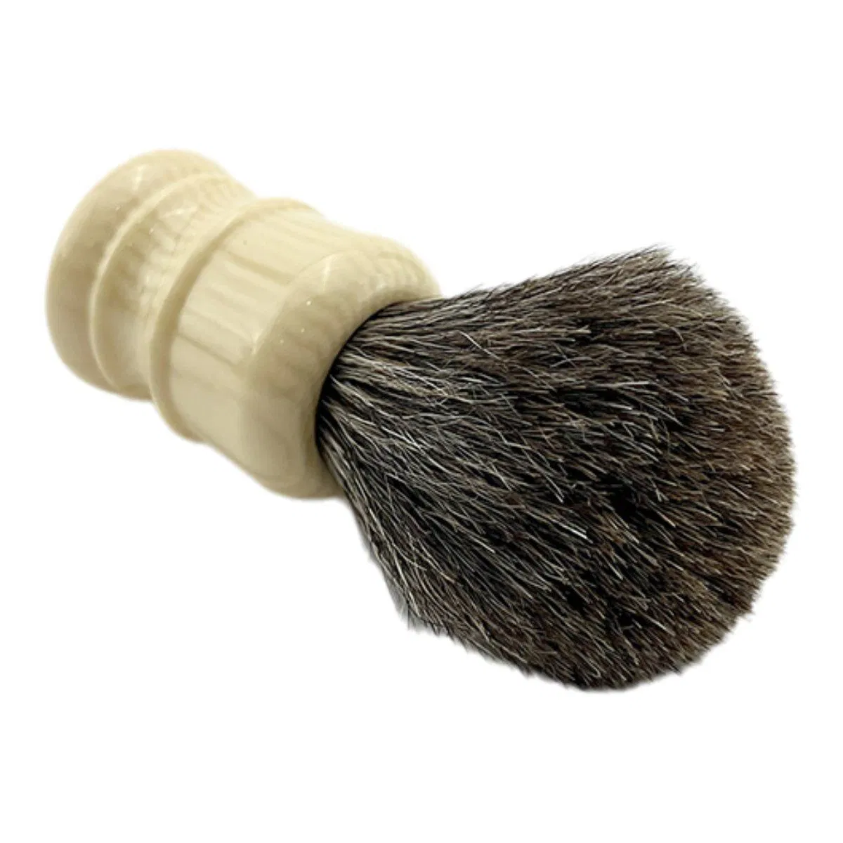 Professional Hair Salon Tool Natural Wood Handle Shaving Beard Brush for Barber Use