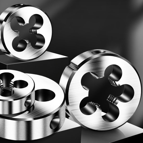 Плашка круглая HSSE M16x1.5 с ключом для нарезки резьбы