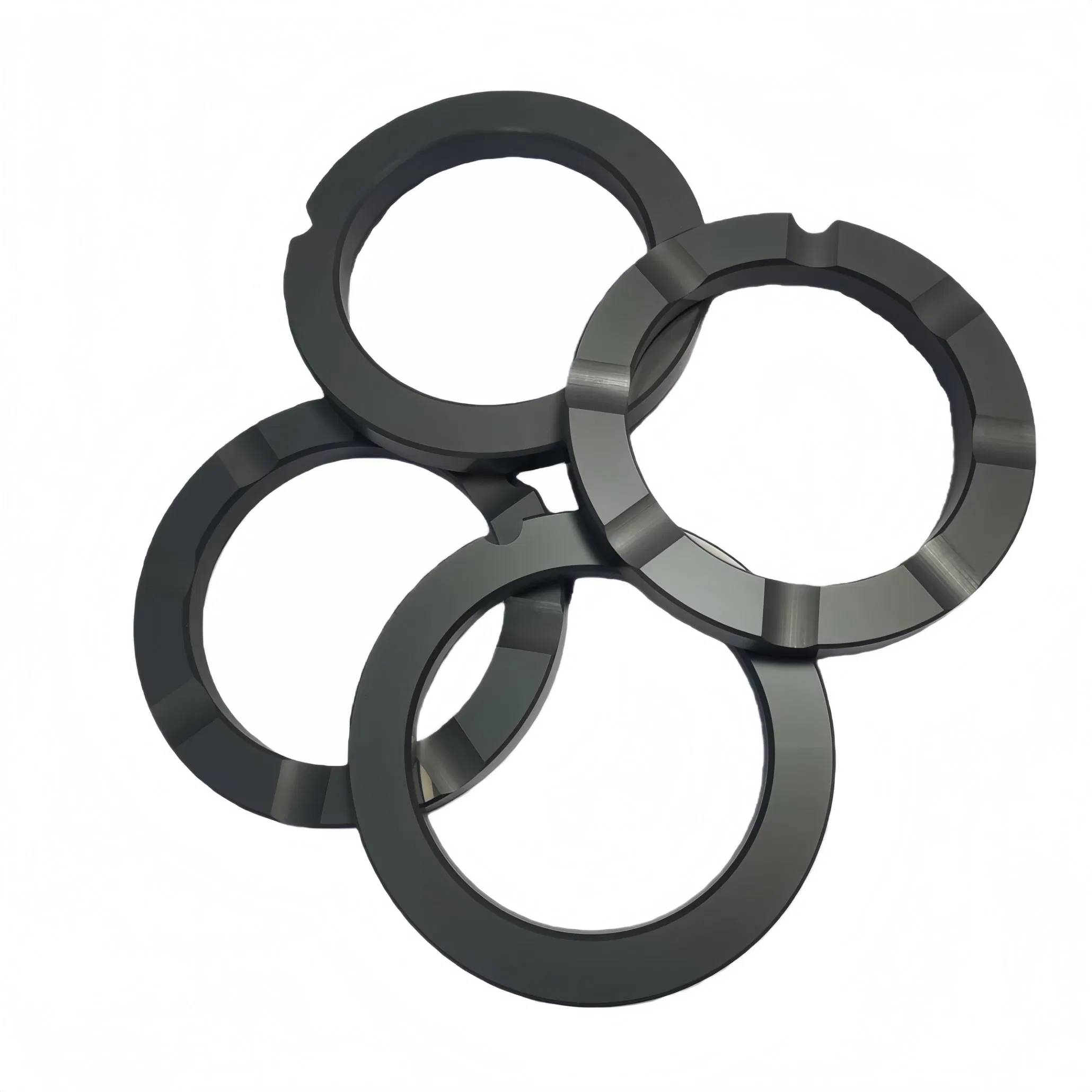 Customized Silicon Carbide Sealing Rings Sealing Gaskets Special Ceramic Parts for Water Pumps