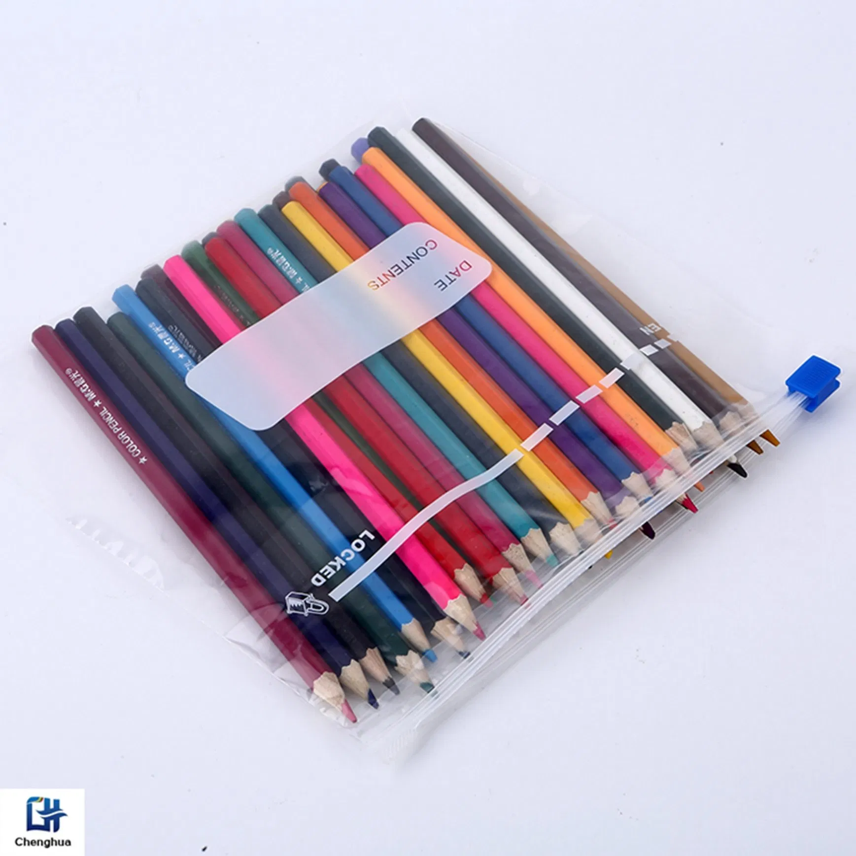 LDPE Customized Clear with Handy Write-on White Block Reclosable Writable Zip Lock Bag for Meat and Fruit
