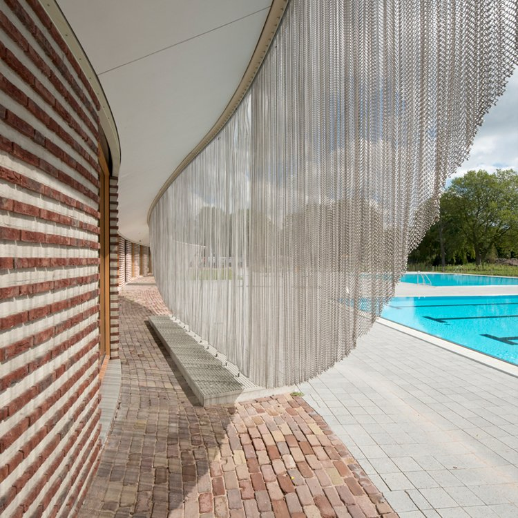 Flexible Chain Link Metal Curtain/Creative Metal Fabric/Decorative Divider Curtain Mesh
