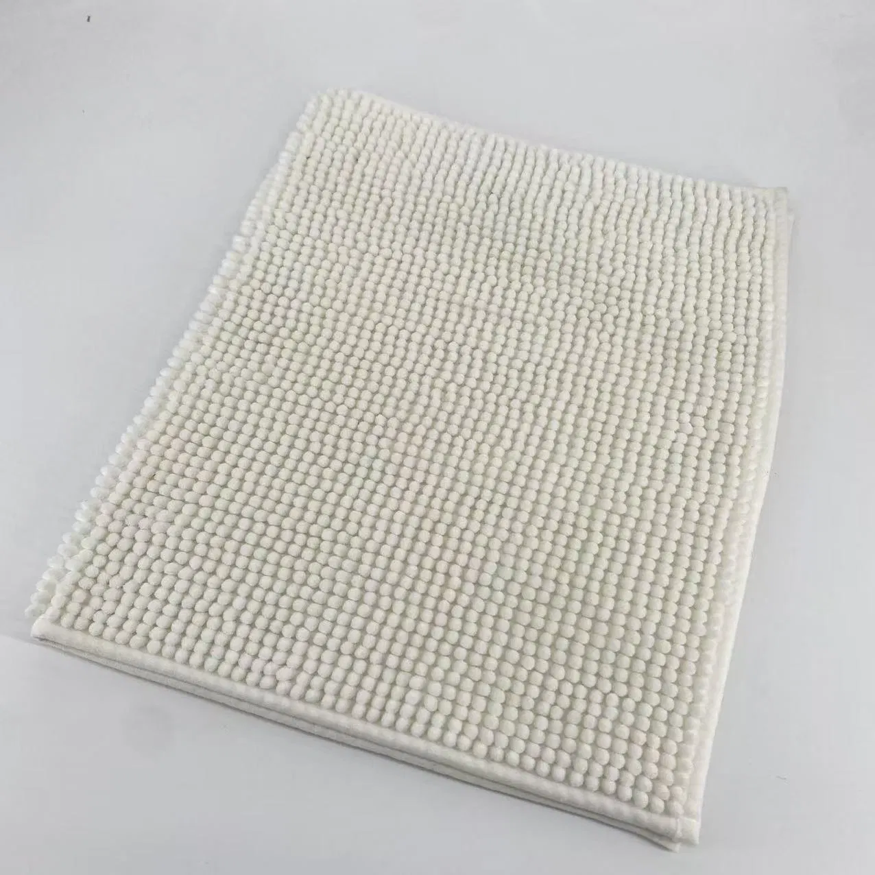 Chenille Bath Rug Non Slip Soft Shaggy Chenille Bath Mat Custom Shape Mat Bathroom Rug Sets