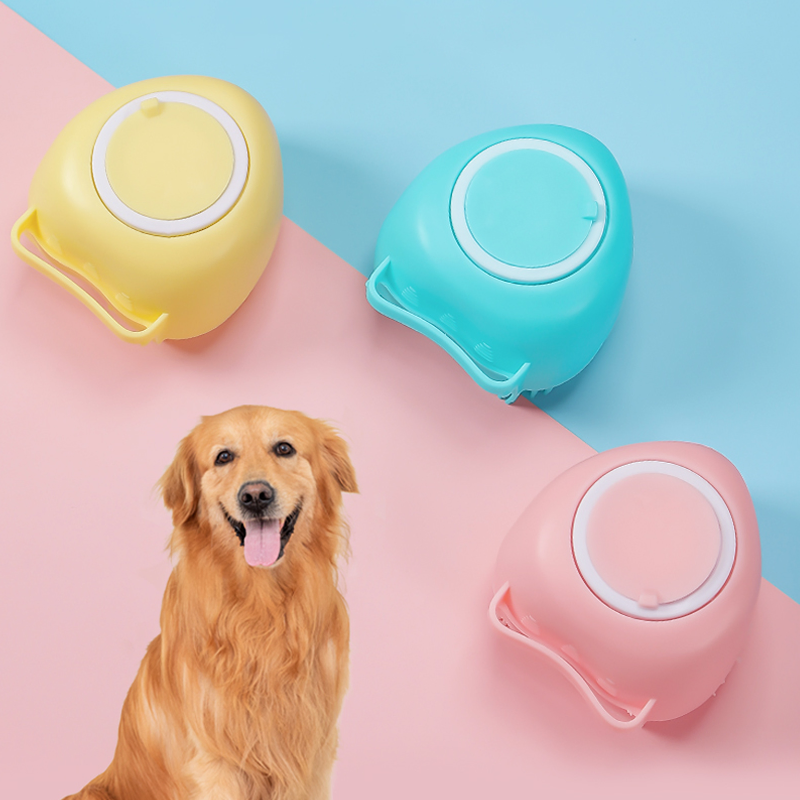 Pet Bath Brushes Massage Shampoo Dispenser Dog Grooming Silicone Shower Brush Portable Dog Shower Massage Brush
