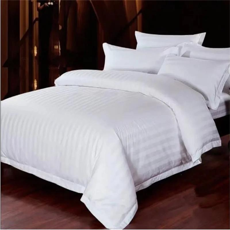 Stripe 300 Thread Count 100% Duvet Cover Bedding Set Hotel