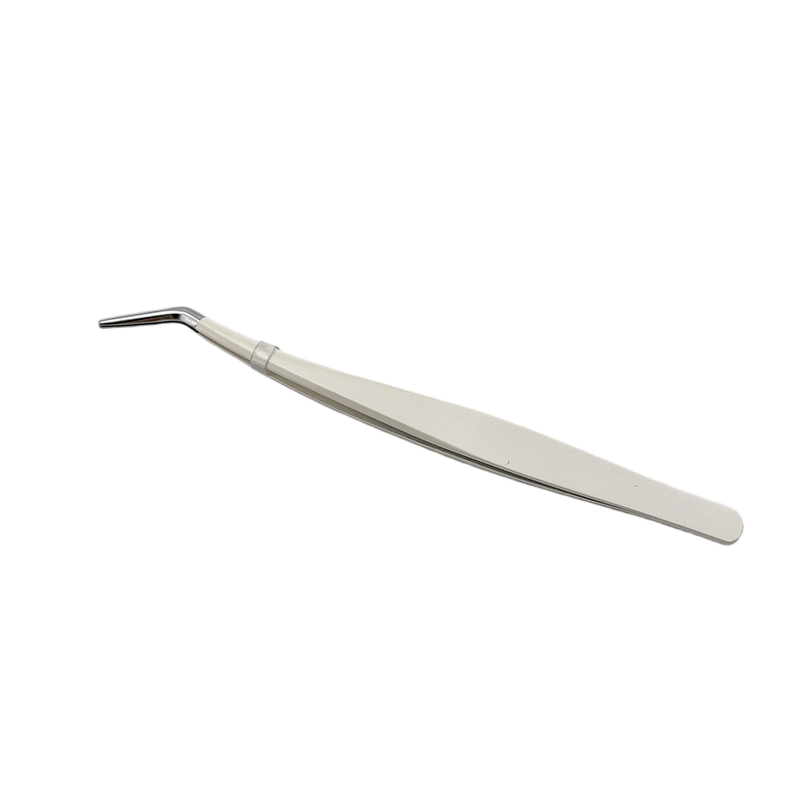 Custom Made Non-Deformation Curved Lash Tweezer Durable Stainless Steel Eyebrow Tweezer