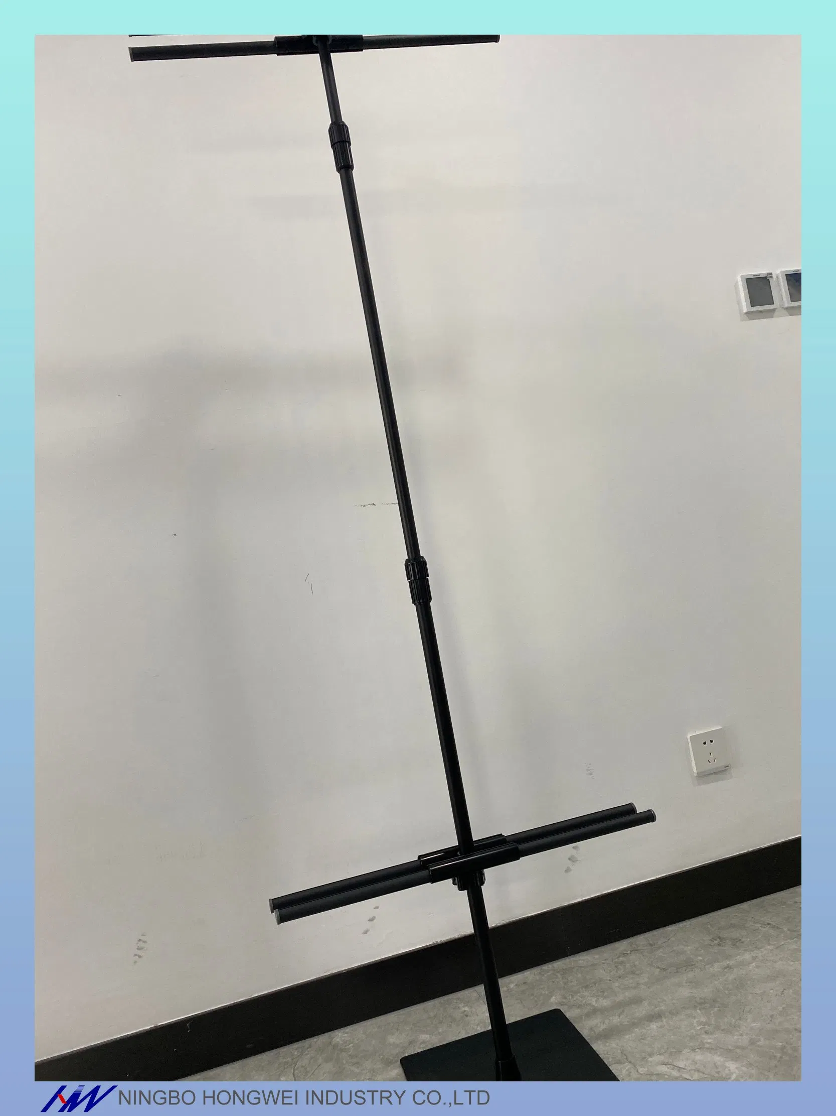 Floor standing adjustable iron frame stable tripod display advertising double sided poster banner folding easel stand