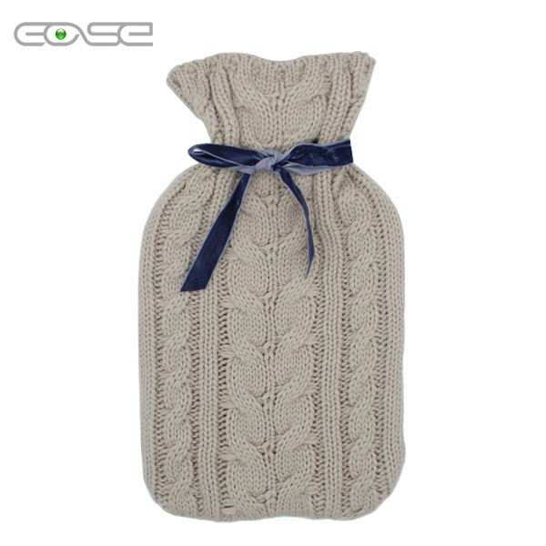 Soft and Stylish Knitted Hot Water Bottle Cover for Home Use
