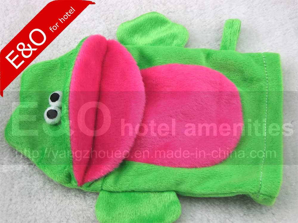 Frog Baby SPA Bath Glove Exfoliating Mitt Animal Frog Hand Puppet