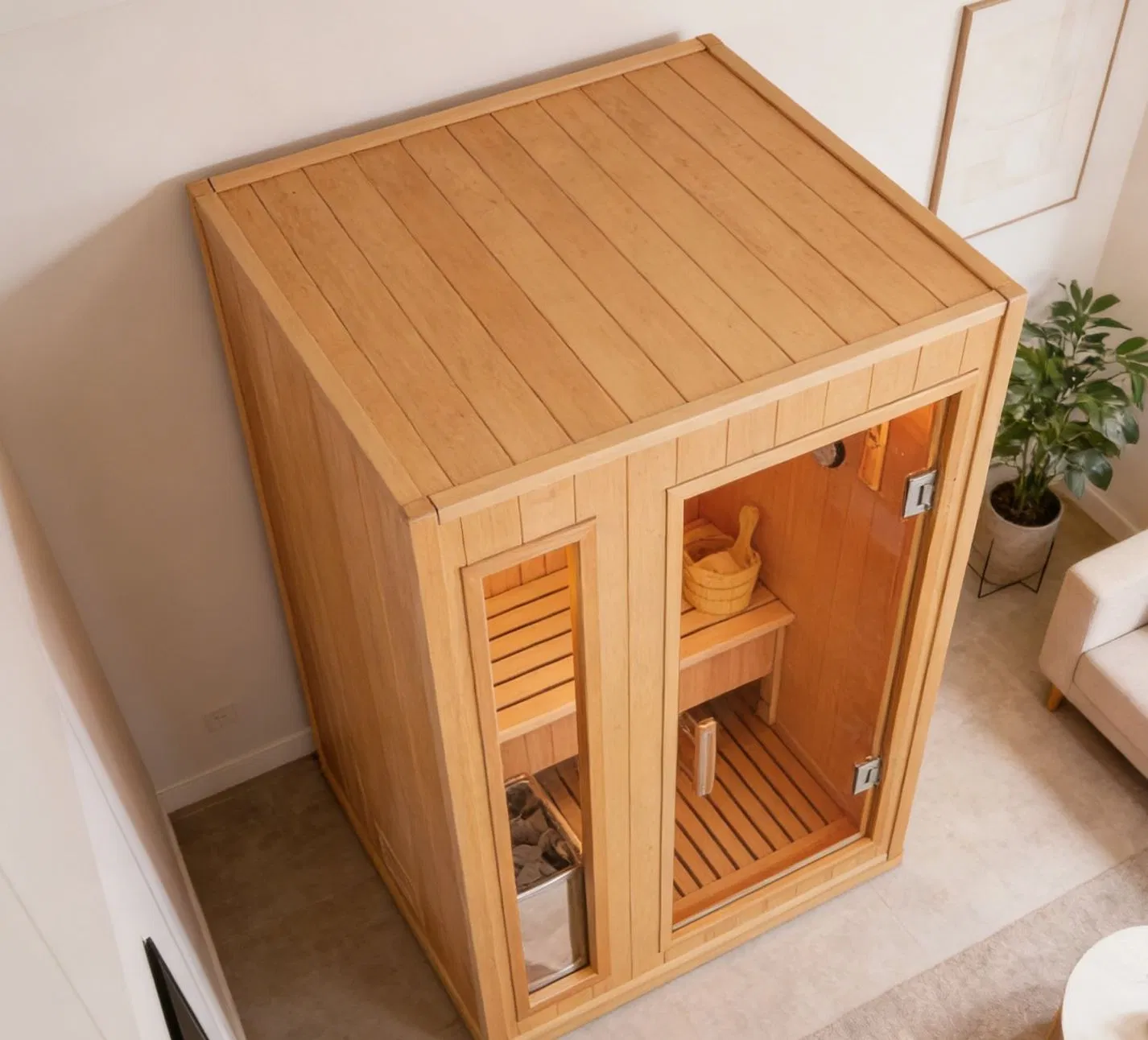 Традиционная сауна из хемлока на 4 человека