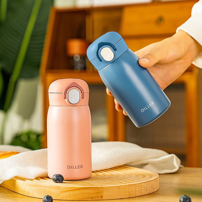 Screen Printing None Color Box Stainless Steel Cup Vacuum Flask with FDA