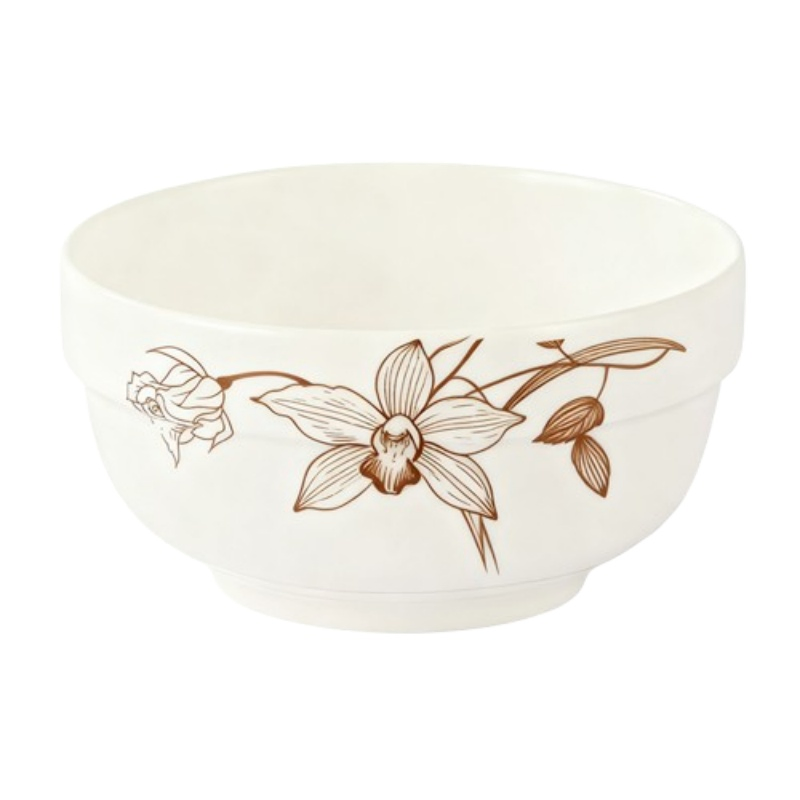 Custom Decel Microwave Safe Porcelain Serving Mixing Bowl White Ceramic Bowls Set