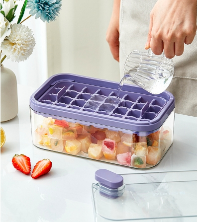 Форма для льда с крышкой Press Ice Cube Tray