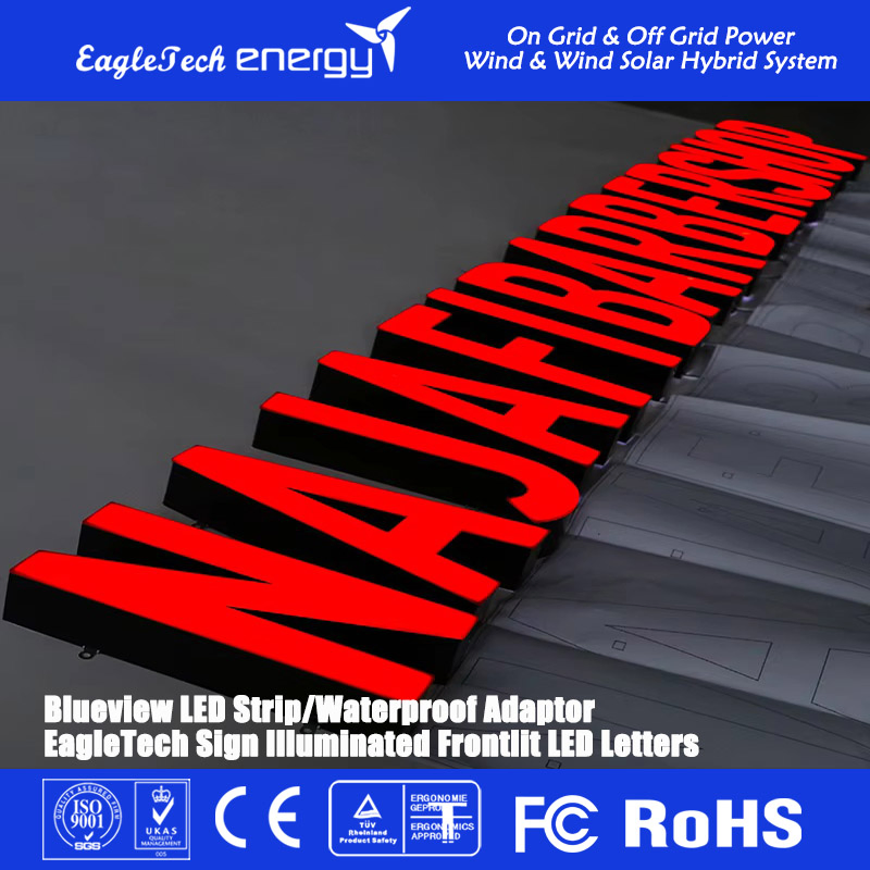 Storefront Letters Illuminated Sign Boards LED Channel Letter Signage Frontlit with High Quality