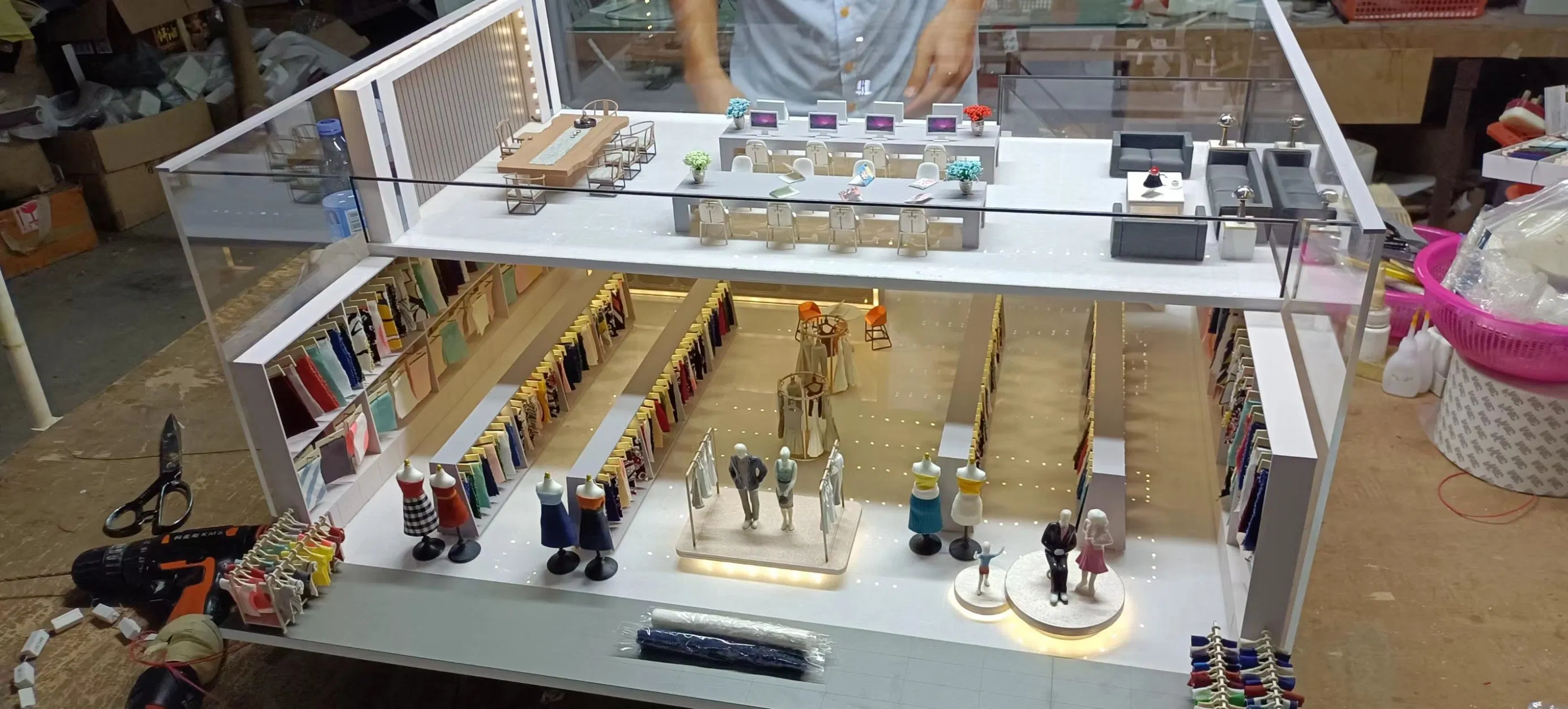 Innovative High-Quality 3D Customized Shop Interior Miniature Scale Model