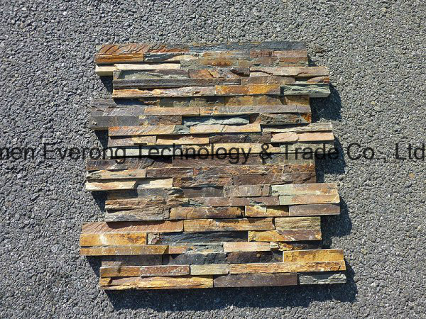 Natural Rusty Culture Stone Wall Cladding Slate for Decoration