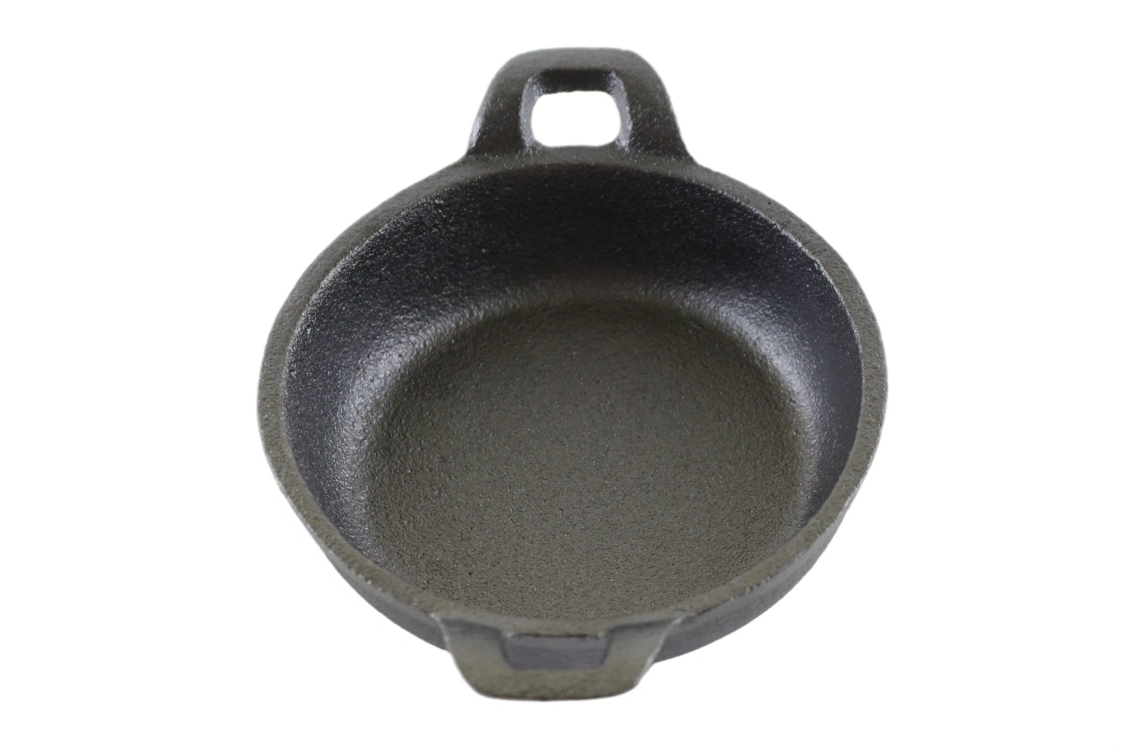 Чугунная сковорода-мини с двумя ручками