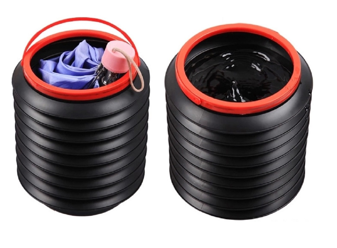 Collapsible Car Dustbin Pop up Trash Can Foldable Waste Bin Garbage Storage Rubbish Organizer, Retractable Trash Bins Portable Car Water Storage Esg17230