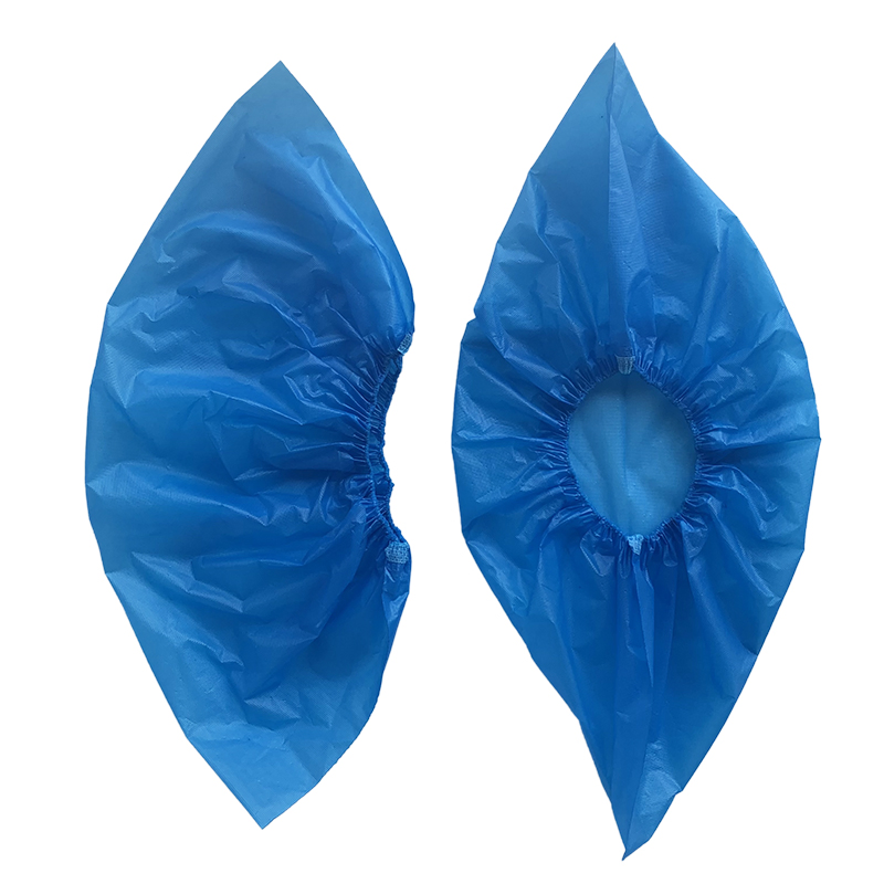 Cubre Zapato Polietileno PE Shoe Cover Plastic Waterproof Blue Medical Shoe Cover