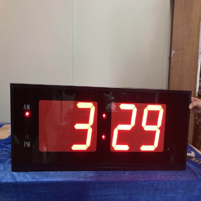 Great Value Plastic Frame Eco Fridendly LED Time Display Wall Time Clock