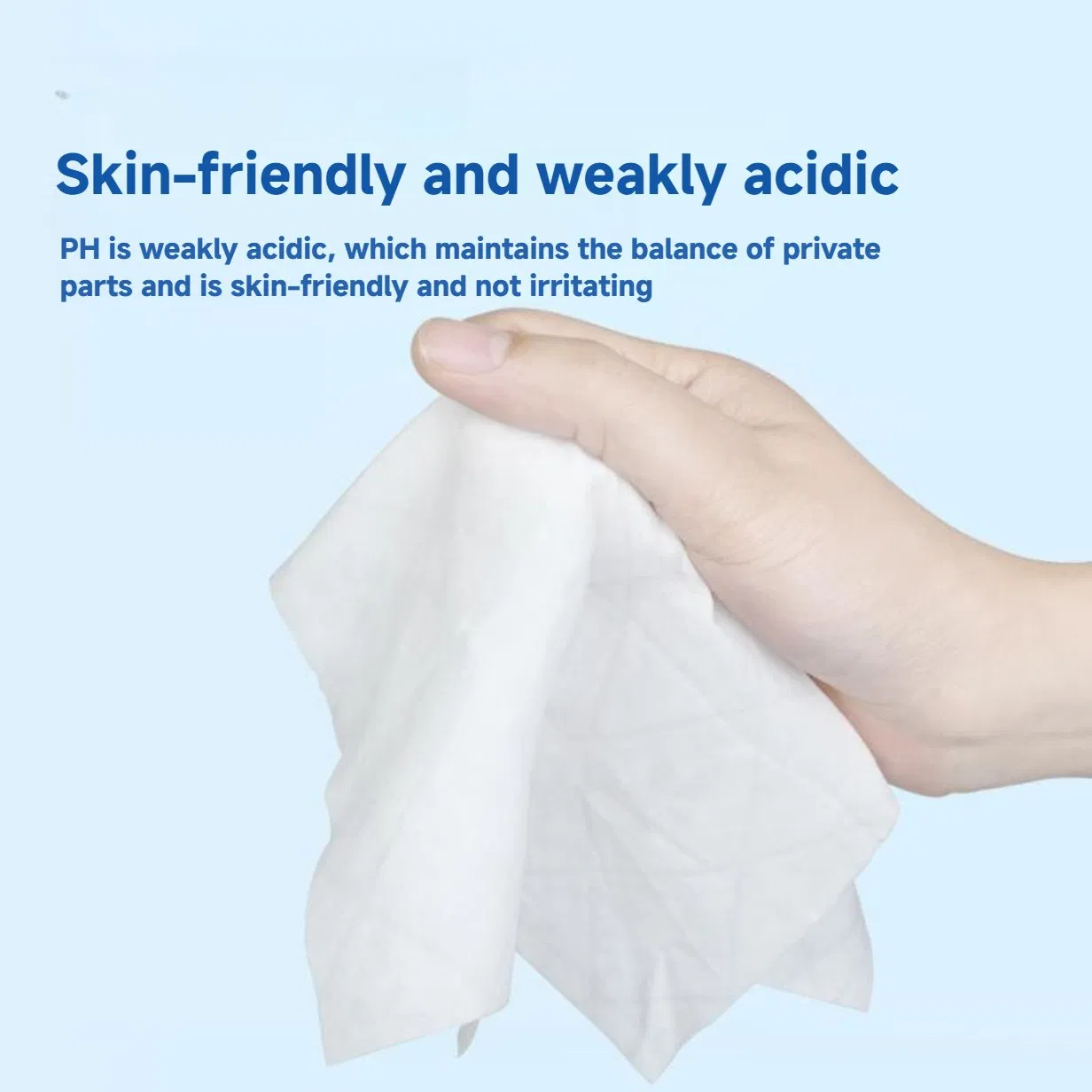 Weakly Acidic Ionized Water SPA Skin Friendly Disposable Flushable Toilet Wet Wipes