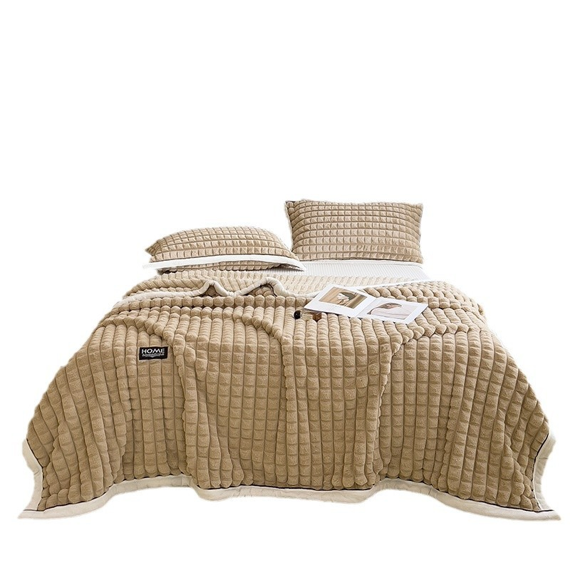 Thickened Winter Milk Fleece Blanket Warm Coral Fleece Baby Blanket