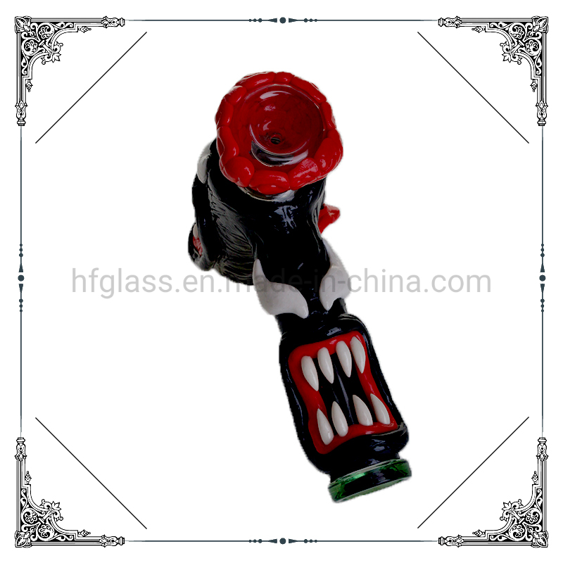 New Design 3D Hand Painting Hammer Bowl Glass Big Size Hookah 6 Arms Perc Smoking Water Pipe