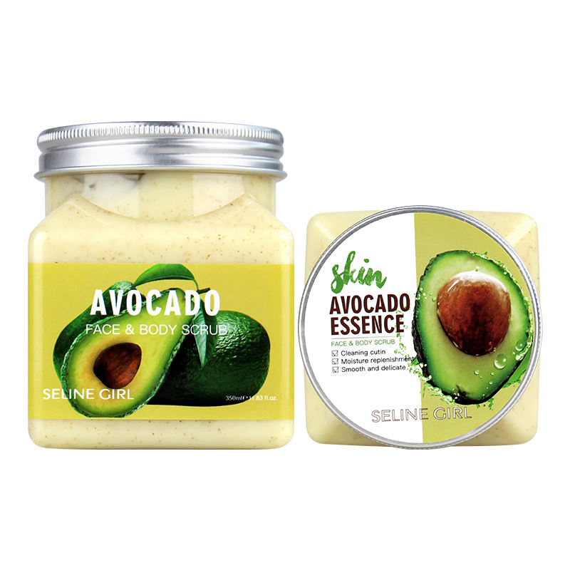 Seline Girl 6 Colors Aloe Vera Mango Lemon Avocado Peach Coconut Body Scrub