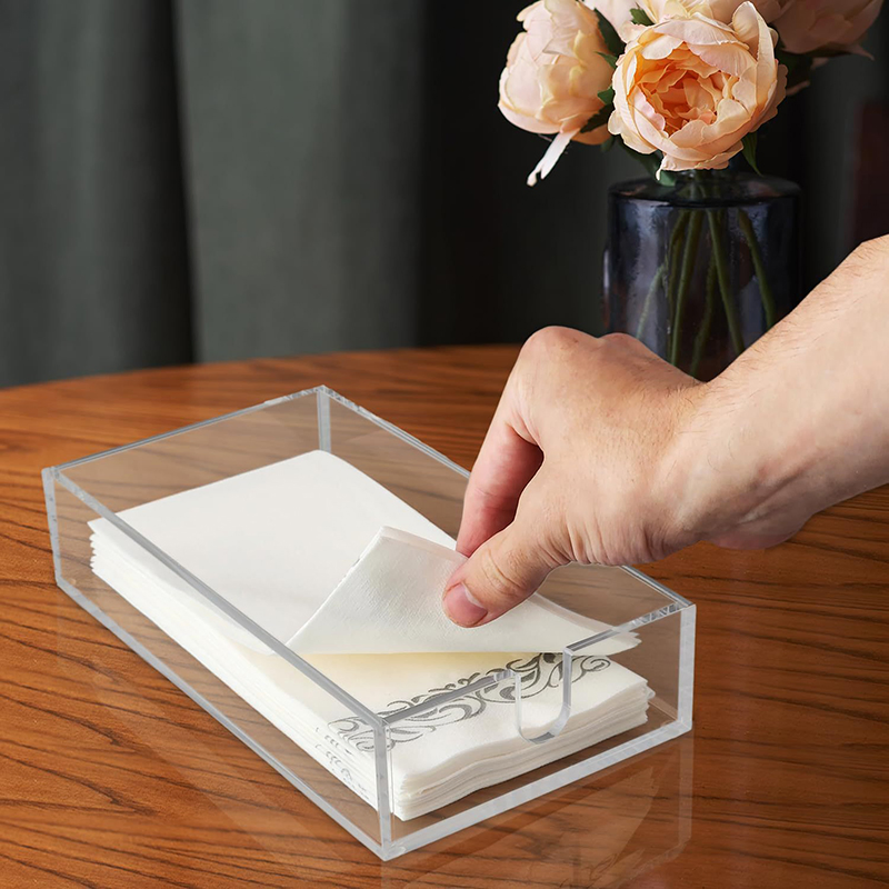 Elegant Acrylic Towel Holder for Home and Event Decor