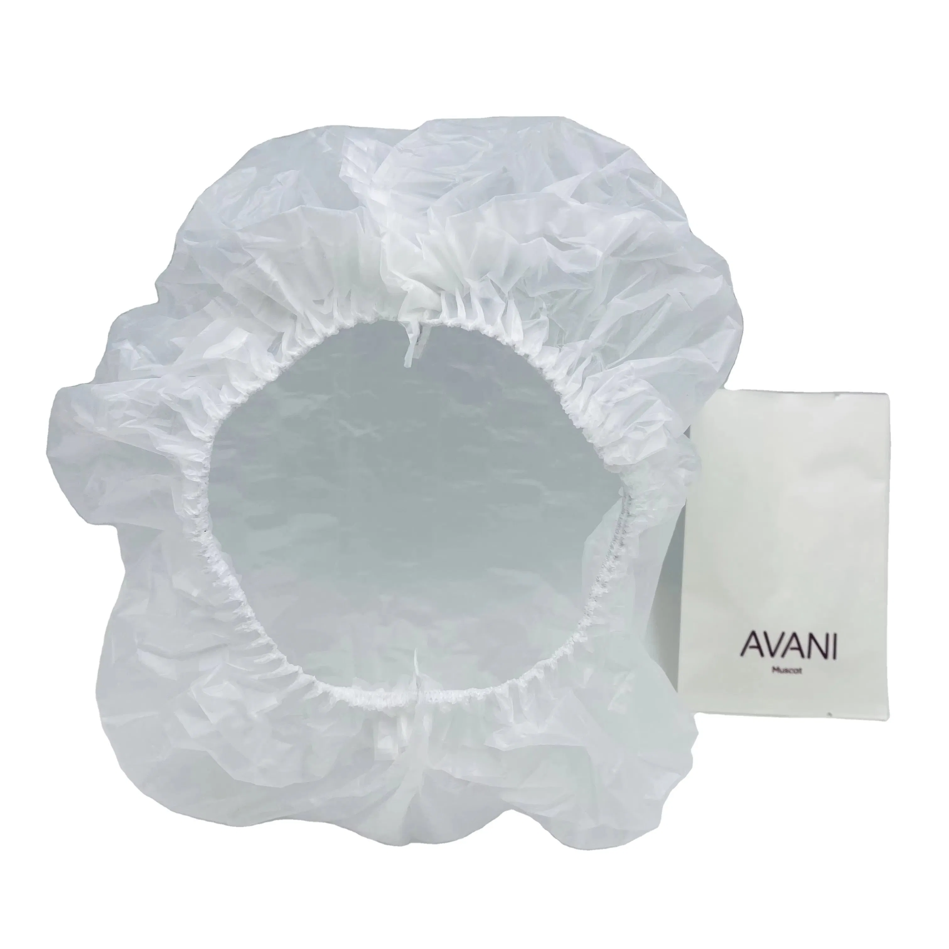 Custom Waterproof Clear Bathing Hotel Travel Disposable Plastic PE Shower Cap