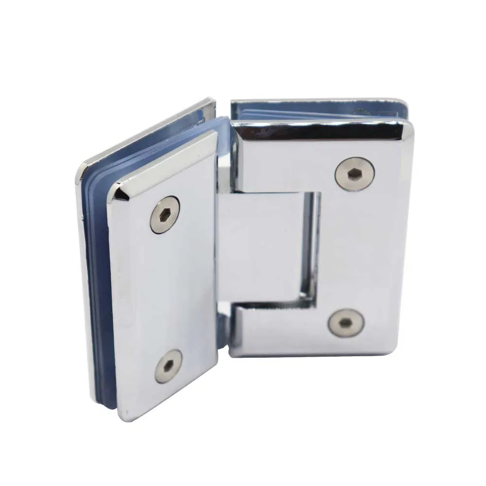 High Precision 12mm Glass Door D Clamp Hinges for Easy Installation