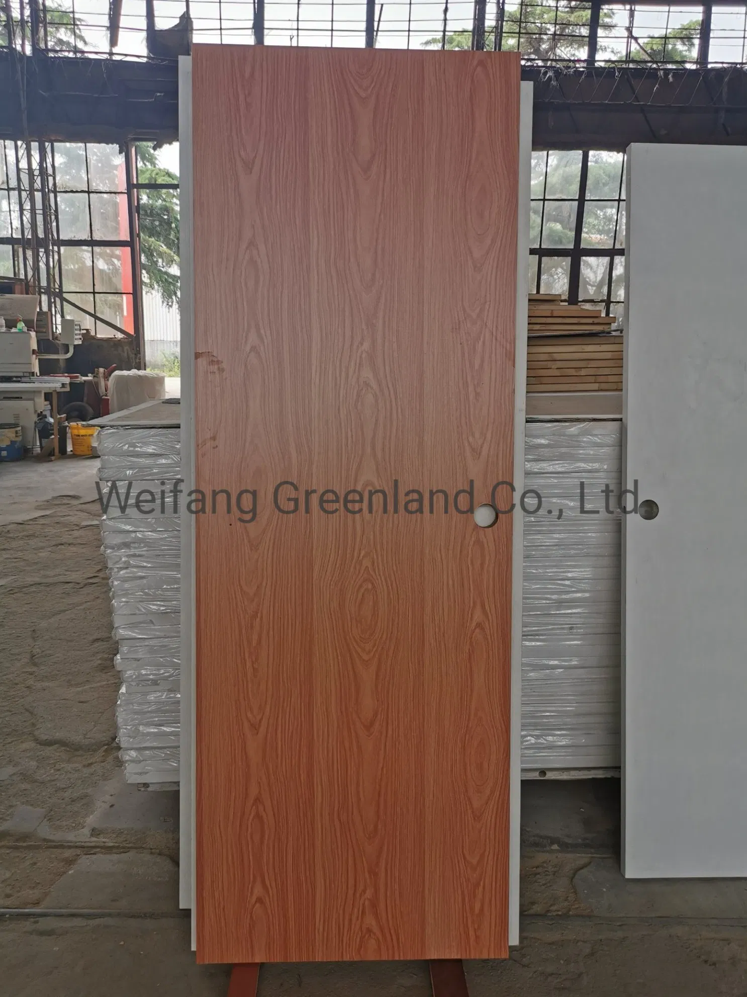 USA Style Flush Inter Wooden Doors with Oak Wood Grain