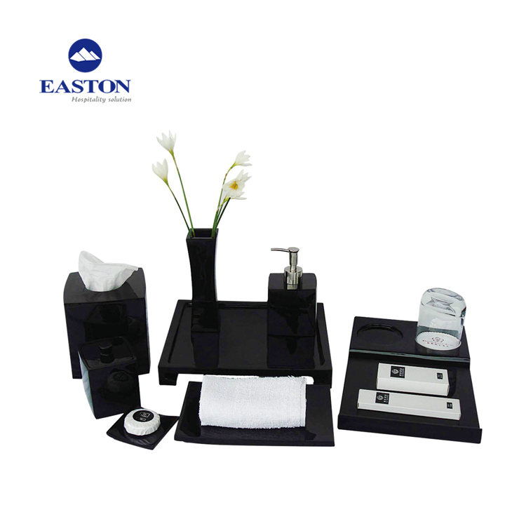 New Design Resin Hotel Soap Dish with Marble Finish