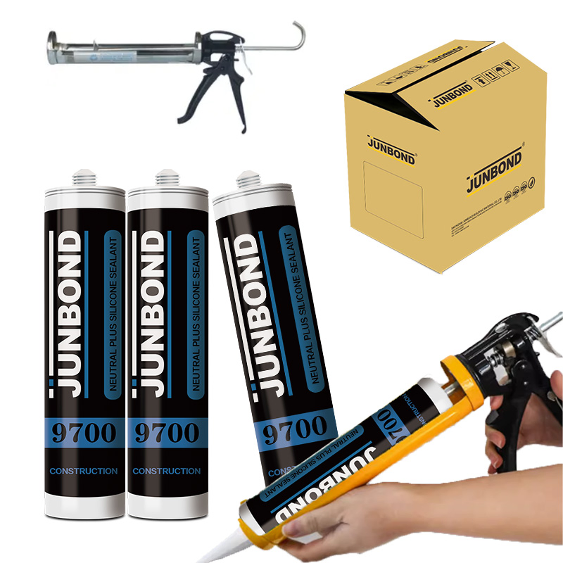 Neutral Transparent Silicone Sealant Adhesive for Window Forming a Strong Seal with Most Building Materials Without Primer