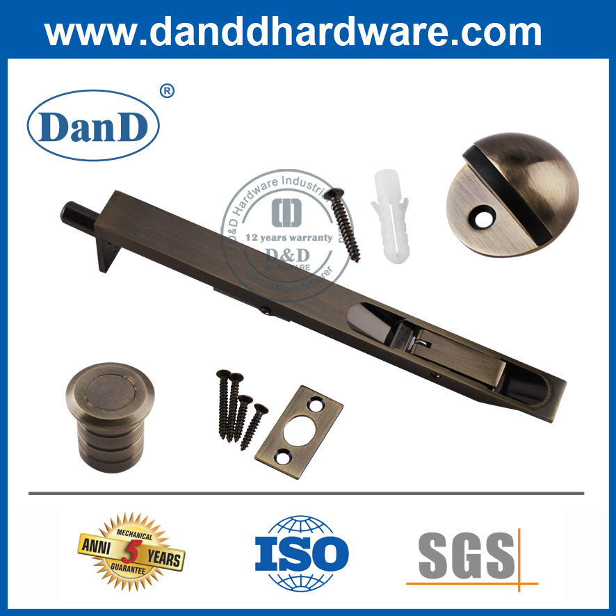 Building Hardware Antique Brass Zinc Alloy Wooden Door Stopper