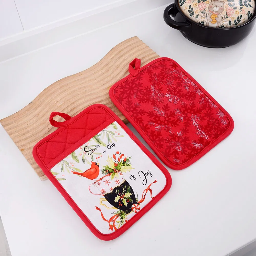 Charming Christmas-Themed Silicone Pot Holder for Home Use