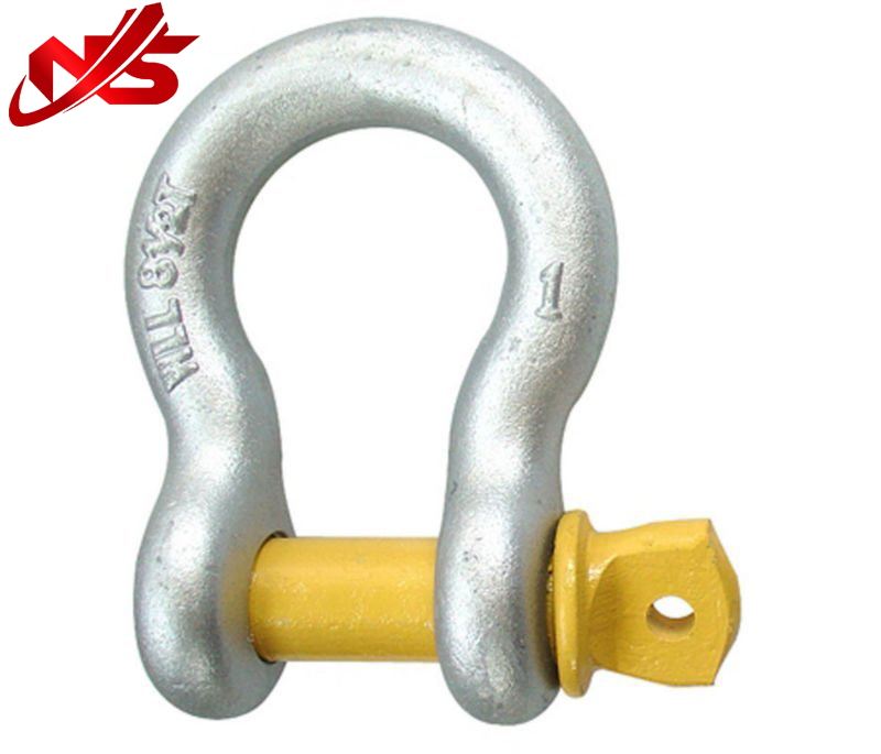 Us Type Drop Forged G-209 Screw Pin Bow Shackle Hardware Galvanized Shackle